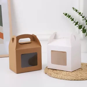 10/20/30pcs High Capacity Cake Packing Boxes with Clear Window, Large Bakery Gift Boxes for Candy Cookies Pastry Chocolate Dessert Packaging, Wedding Birthday Valentine Baby Shower Party Supplies