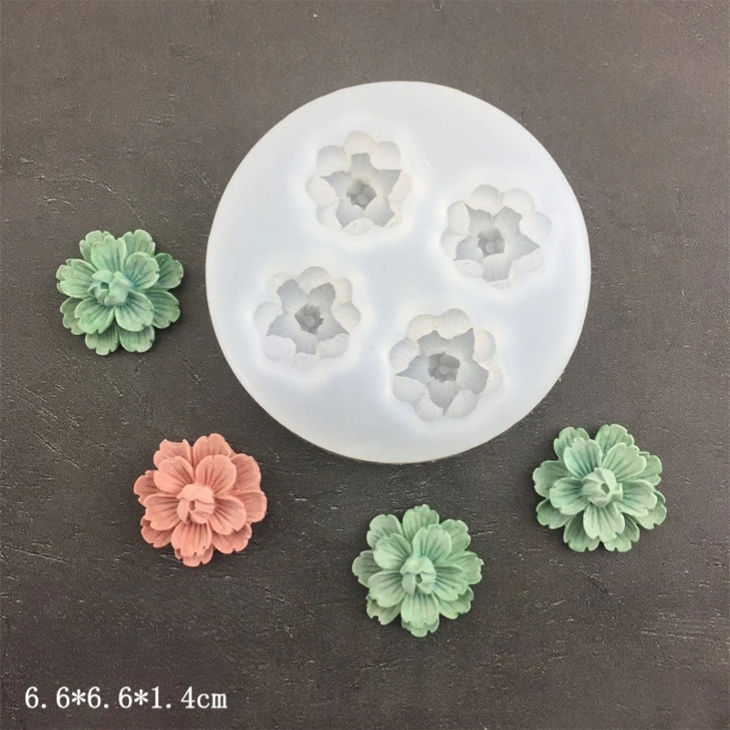 Flower Daisy Silicone Sugarcraft Mold for Cupcake Fondant, Resin, Candy, Chocolate, and Cake Decorating, Non-Stick Flexible Baking Mould for Sugarcraft, Pastry, Dessert, and Creative DIY Kitchen Tools