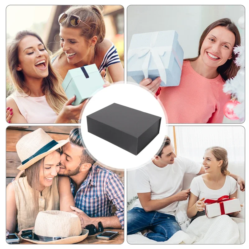 Magnetic Closure Gift Box Luxury Cardboard Folding Packaging Box with Lid for Bridesmaid Proposal, Wedding, Birthday, Anniversary, Holiday Keepsake, Decorative Collapsible Storage Boxes for Presents 3