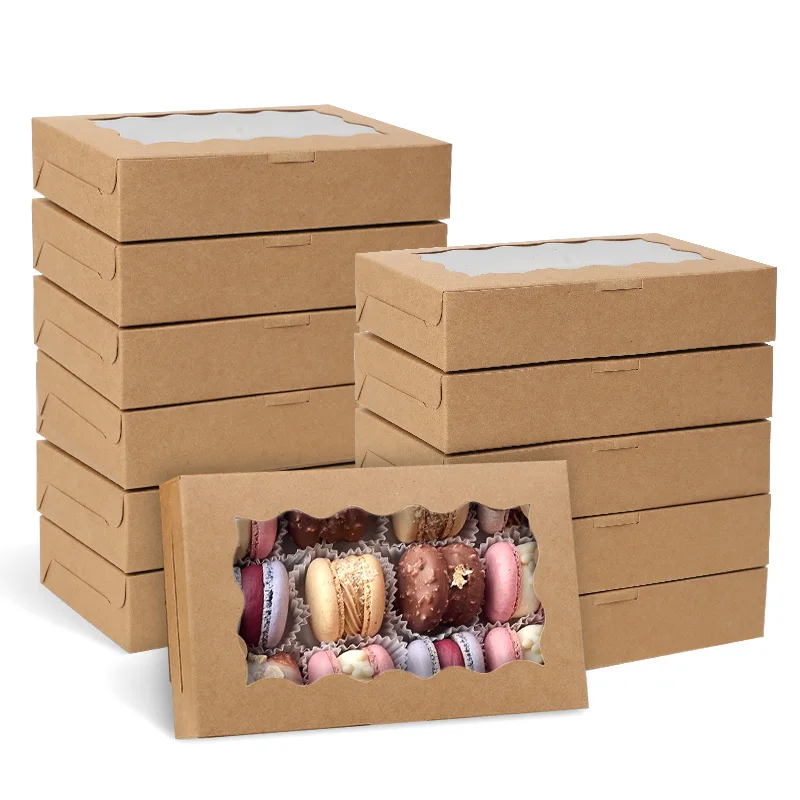 30PCS Cake Bakery Boxes with Window – Ideal for Chocolates, Candy, Desserts, Cupcakes, Packing for Birthday Parties, Weddings, Christmas Gifts, and Special Occasions - 图片 7