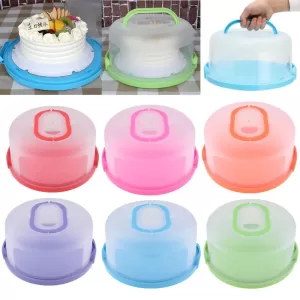 Clear Plastic Cupcake Cake Muffin Holder with Dome Cover, Portable Cake Carrier, Disposable Plastic Cupcake Storage Container Box for Easy Transport, Dessert Protection, Ideal for Baking & Parties