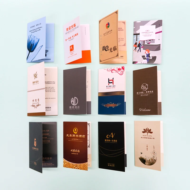 Custom Printed Hotel Room Key Card Holders – Paper Keycard Sleeves, Logo Branded Wallet Envelopes for Resorts, Motels, Airbnb, Business Events, Conference Access Cards, and Guest Room Card Packaging