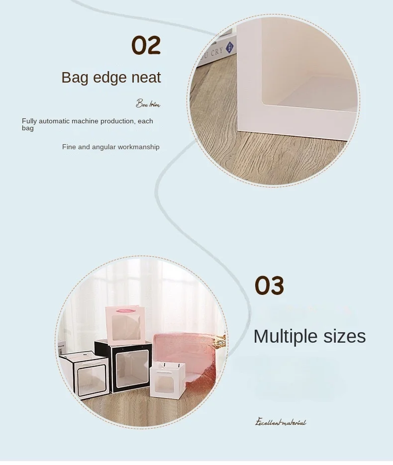 Creative Flower Tote Bag Portable Foldable Gift Box with Transparent Window, Elegant Present Packing Boxes for Wedding, Birthday, Holiday, Anniversary & Business Gifts Creative Flower Tote Bag Portable Foldable Gift Box with Transparent Window, Elegant Present Packing Boxes for Wedding, Birthday, Holiday, Anniversary & Business Gifts