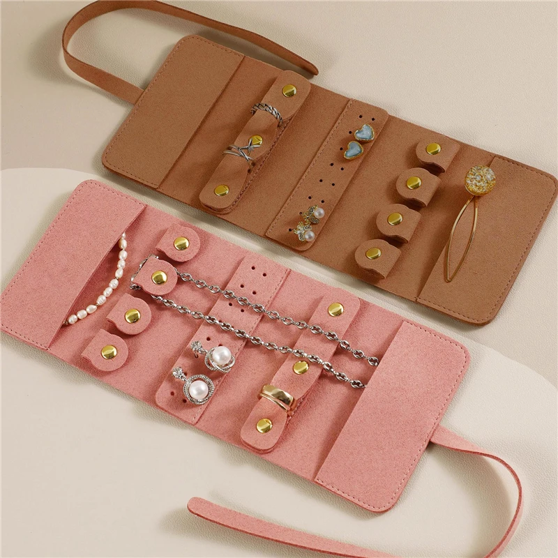 Travel Jewelry Organizer | Foldable Jewelry Roll Organizer – Convenient Jewelry Storage Bag, Travel Cosmetic Organizer, Jewelry Display and Folding Organizer for Earrings, Rings, Necklaces, and Small Accessories 9