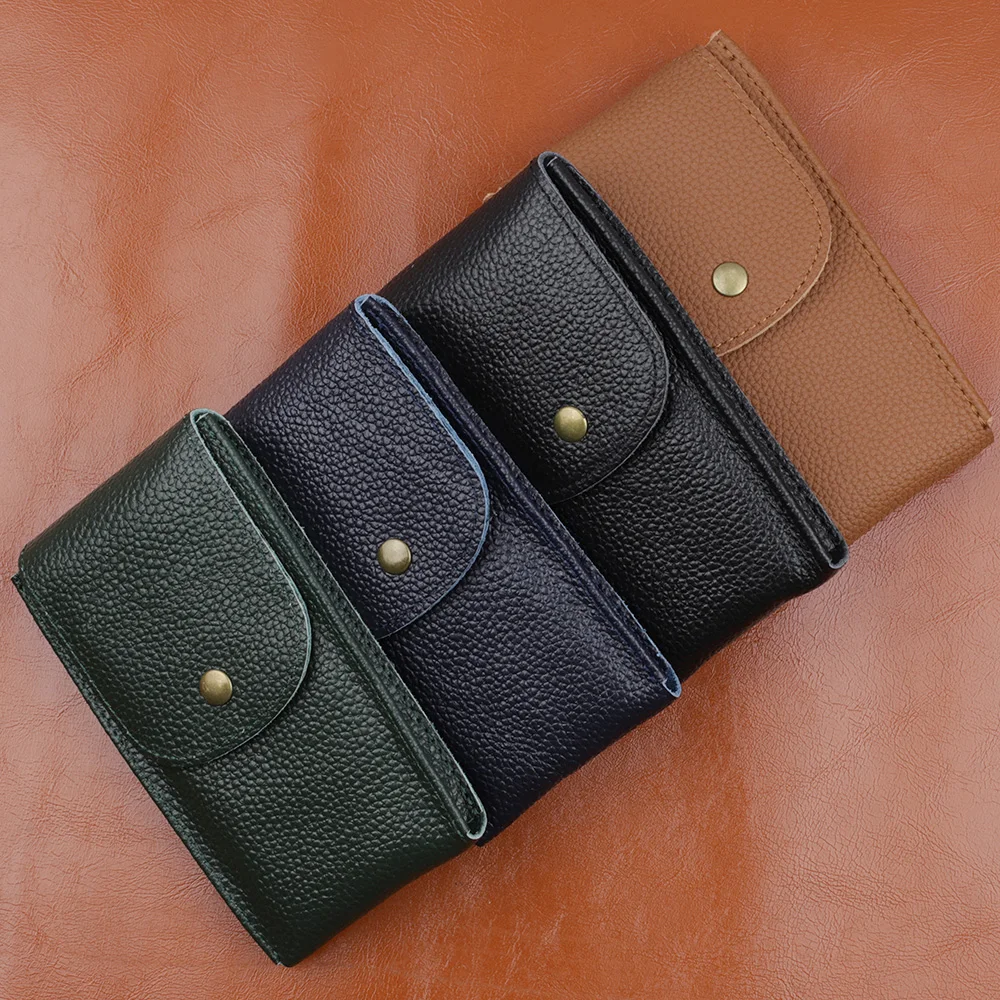 Travel Watch Organizer | Handmade Genuine Leather Watch Box Bracelet Storage Bag Portable Jewelry Organizer Leather Travel Pouch Protective Watch Packaging Case for Men Women Wristwatch Gift 7