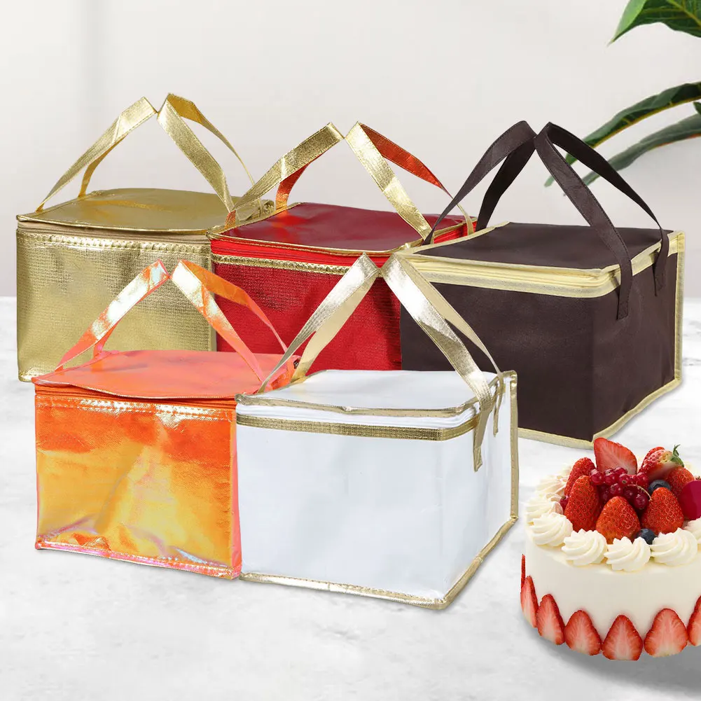 Food Pizza Delivery Insulated Bag – Waterproof Thermal Cooler Tote for Hot or Cold Meals, Camping, Food Storage, Reusable Foil Insulated Lunch Bag, Portable Meal Carrier for Work, School, Picnic