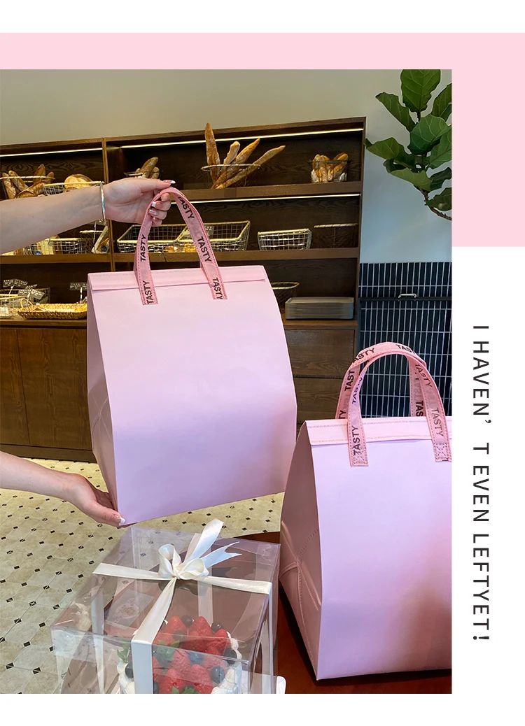 10pcs Disposable Aluminum Foil Insulated Cake Bags – Handheld Takeaway Packaging for 4/6/8/10 Inch Birthday Cakes, Portable Thermal Refrigerated Food Storage Pouches for Bakery & Delivery Use 5