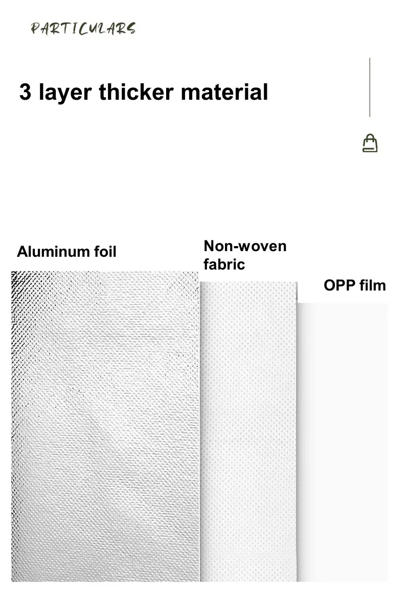 10pcs Non-Woven Insulated Tote Bags Reusable Fabric Pouches for Food, Cake, Drinks, Grocery Delivery, Hot and Cold Storage, Portable Lunch Carrier, Picnic, Baking, and Eco-Friendly Packaging 5