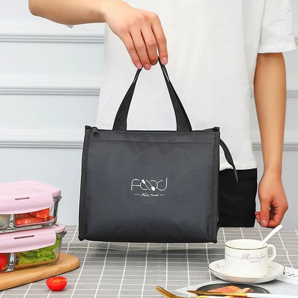 Waterproof Insulated Lunch Bag, Portable Cooler Tote for Picnic and Breakfast, Thermal Food Storage Organizer, Reusable Lunch Box Bag for Office, School, Travel, and Outdoor Activities