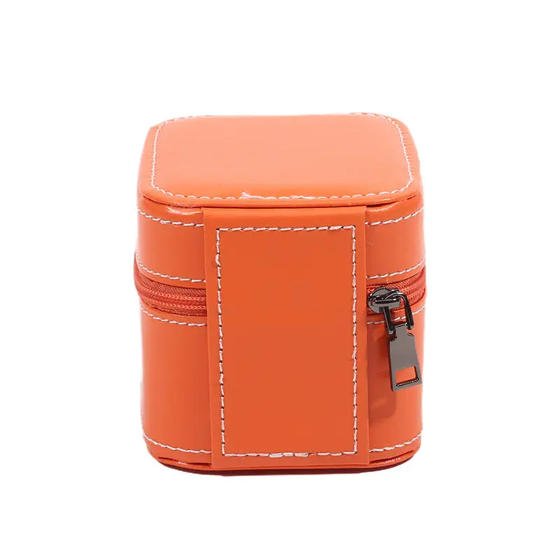 Travel Watch Case ⌚ Single Watch Case – Leather Watch Travel Case with Removable Cushion – Portable Square Jewelry Storage Organizer Box for Wristwatch and Smartwatch Protection 19