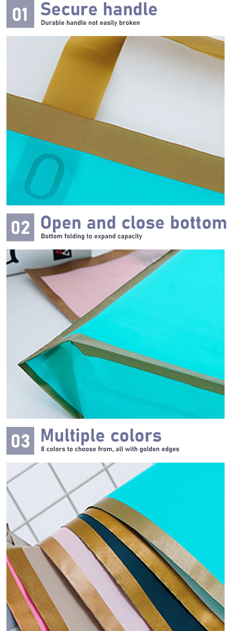 Phnom Penh Frosted Plastic Shopping Bag with Handles | Custom Logo Printed Gift Packaging Bag for Mall, Wedding, or Party | Elegant Reusable Product Packaging Bags for Events