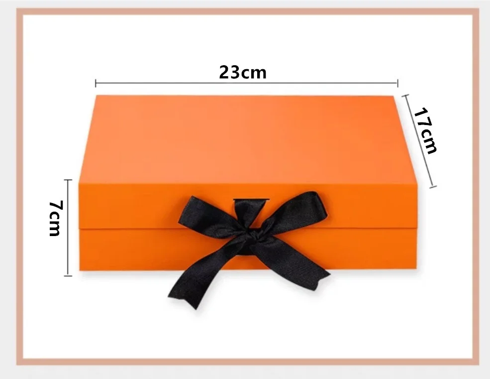 Foldable Magnetic Gift Box with Ribbon, Luxury Color Cardboard Packaging Box for Presents, Birthday, Wedding, Anniversary, Christmas, Valentine’s Day, Party Gifts, Elegant Collapsible Box for Shipping and Storage 2