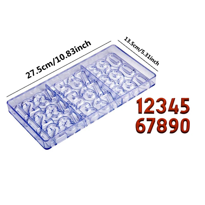 Chocolate Mold 3D Polycarbonate Transparent Plastic Kitchen Baking Tools for DIY Pastry, Candy, and Desserts, Multiple Styles Polycarbonate Chocolate Molds for Home Baking, Party Treats, and Creative Pastry Making