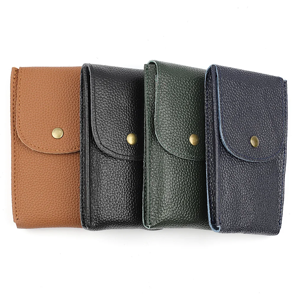 Travel Watch Organizer | Handmade Genuine Leather Watch Box Bracelet Storage Bag Portable Jewelry Organizer Leather Travel Pouch Protective Watch Packaging Case for Men Women Wristwatch Gift 1