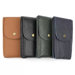 Travel Watch Organizer | Handmade Genuine Leather Watch Box Bracelet Storage Bag Portable Jewelry Organizer Leather Travel Pouch Protective Watch Packaging Case for Men Women Wristwatch Gift