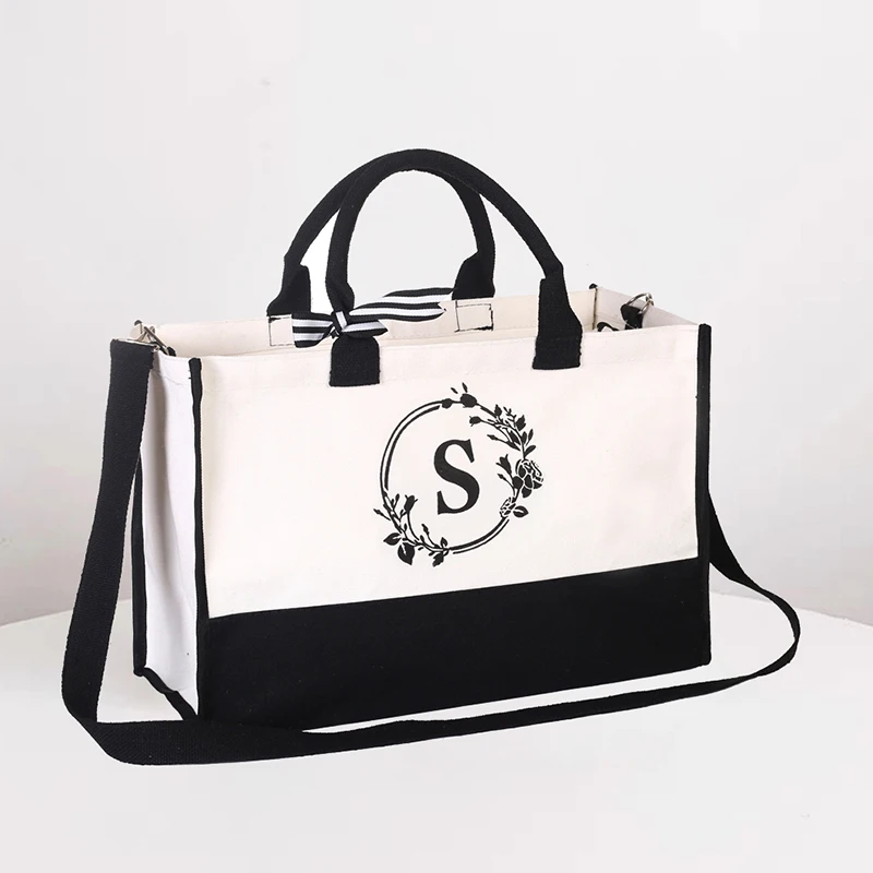Customized Tote Bag – Large Capacity Women's Handbag with Print Letter Logo, Two-Sided Personalized Brand Canvas Cotton Linen Bag, Unique and Stylish Daily Tote Bag for Shopping, Work, and Travel Customized Tote Bag – Large Capacity Women's Handbag with Print Letter Logo, Two-Sided Personalized Brand Canvas Cotton Linen Bag, Unique and Stylish Daily Tote Bag for Shopping, Work, and Travel