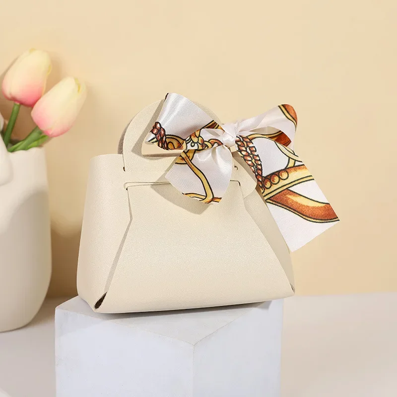 40pcs Leather Candy Gift Bags with Ribbon – Pink & Blue Wedding Favors, Baby Shower Guest Packaging Pouches, Luxury Party Gift Boxes for Candy, Chocolate, Cookies, Jewelry, and Special Event Distributions - 图片 8