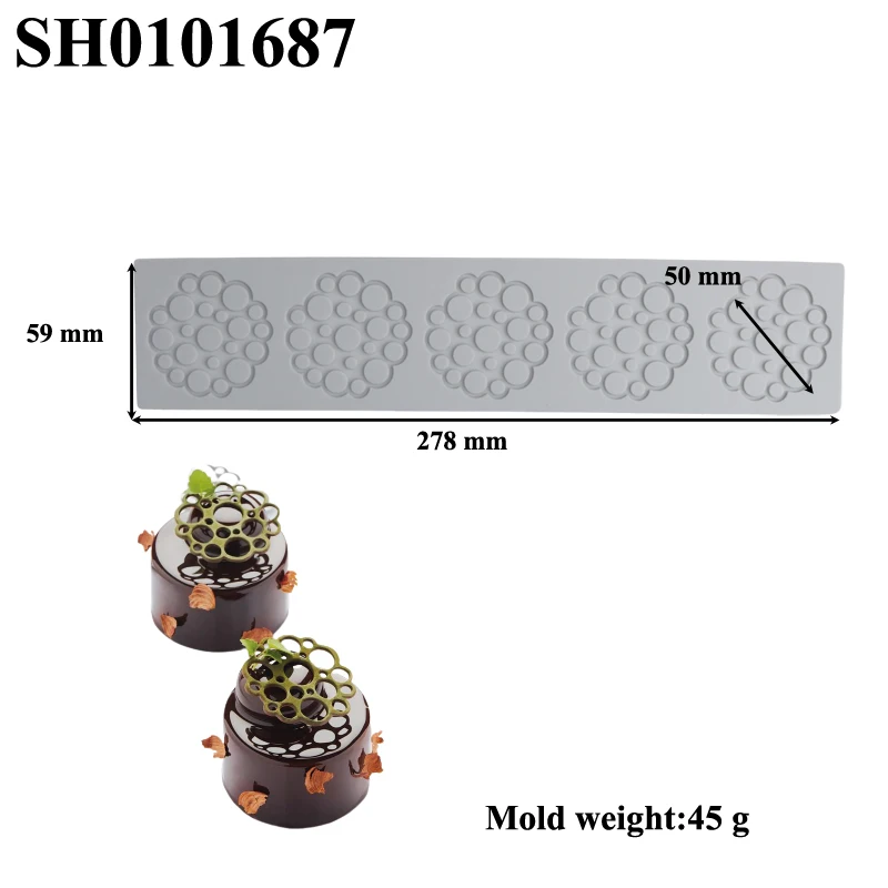 Silicone Lace Mat Butterfly and Leaf Pattern, Sugarcraft Cake Decorating Mold Pad, Flexible Silicone Fondant Mat for DIY Chocolate, Cookies, Candy, Cupcakes, Desserts, Baking Tools, Reusable Non-Stick