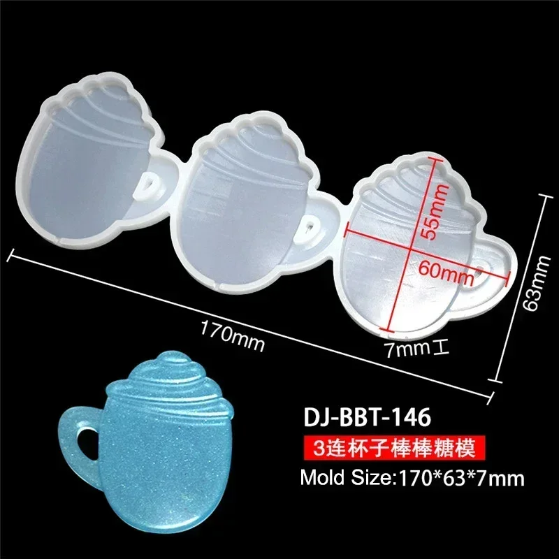 Leaf Flower Heart Bear Shape Silicone Lollipop Mold Round Chocolate Candy Cheese Baking Mould Fondant Cake Decorating Tools Dessert Cupcake Topper Tray Kitchen Pastry DIY Baking Accessories - 图片 7