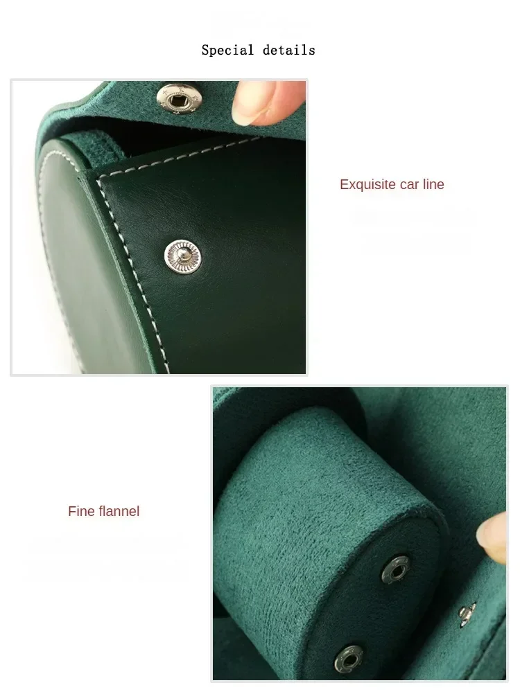 Travel Watch Organizer | PU Leather Watch Box and Pouch Organizer – Classic Travel Storage Case for Men and Women, Protective Watch Holder to Prevent Scratching and Oxidation, Elegant Leather Timepiece Gift and Display 2