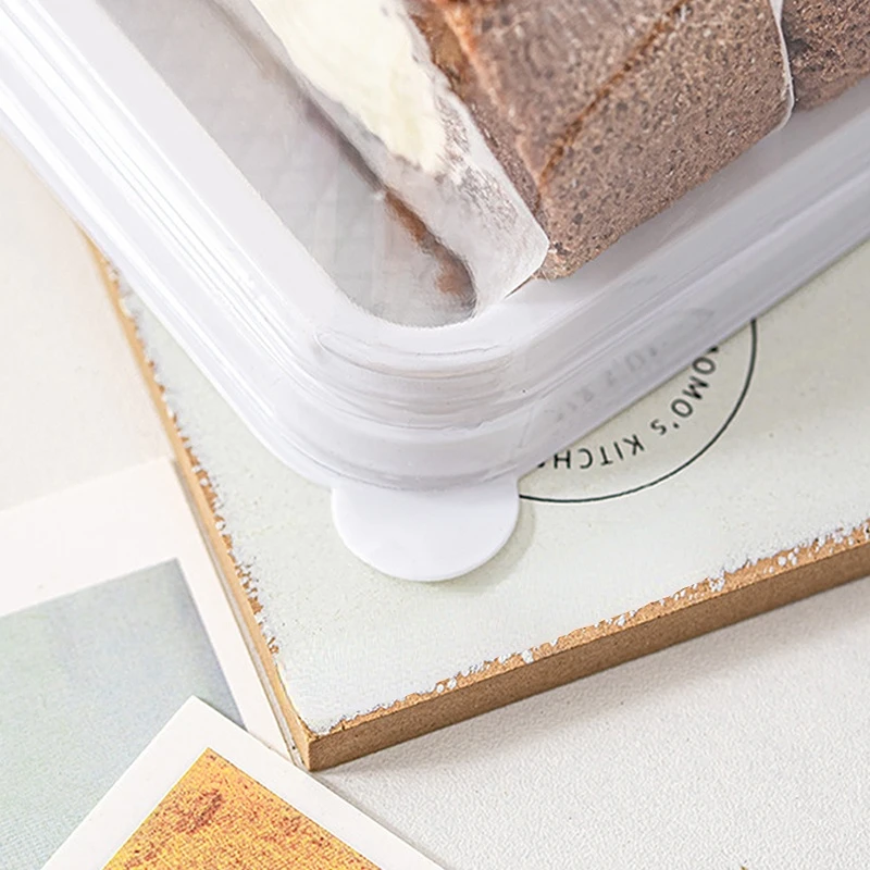 50Pack Transparent Swiss Roll and Dessert Cake Boxes, Clear Plastic Cookie and Muffin Dome Containers, Transparent Packaging Holders for Weddings, Birthday Parties, Baking, DIY Treats, and Event Supplies