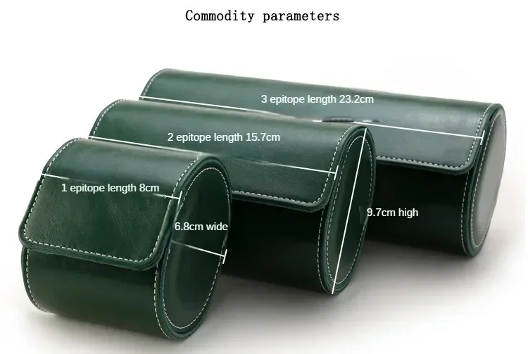 Travel Watch Organizer | PU Leather Watch Box and Pouch Organizer – Classic Travel Storage Case for Men and Women, Protective Watch Holder to Prevent Scratching and Oxidation, Elegant Leather Timepiece Gift and Display 1