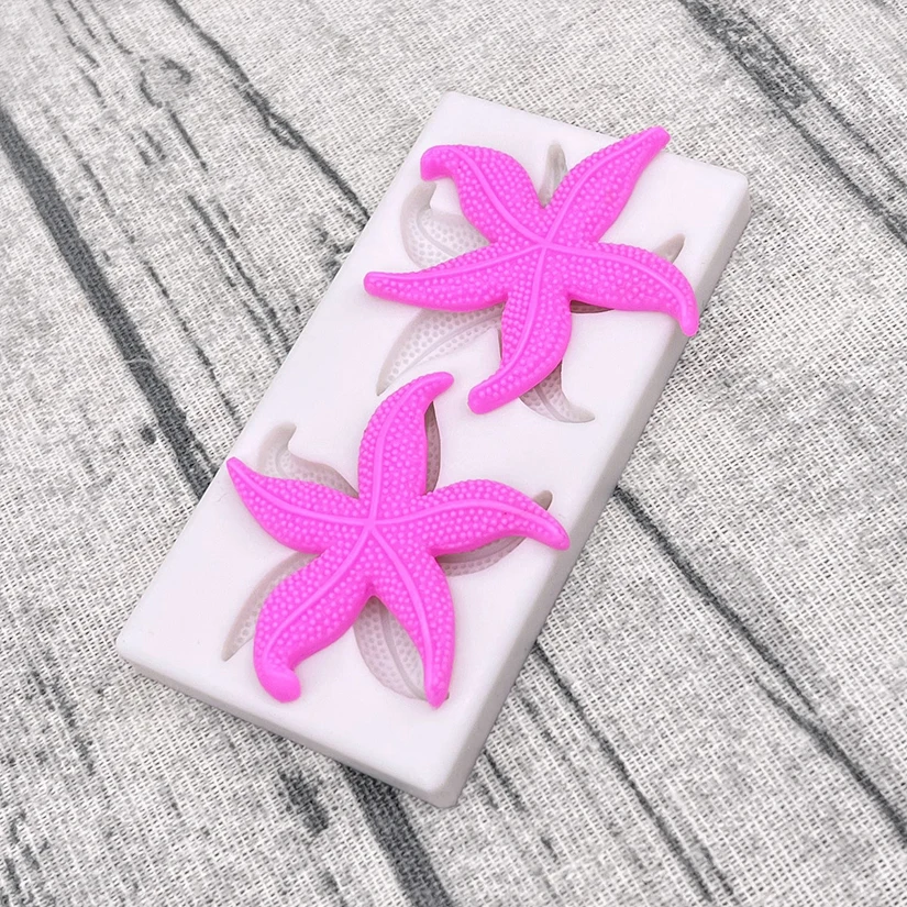 Starfish Silicone Mold – Sugarcraft, Chocolate, Cupcake, Fondant, and Cake Decorating Tool, Non-Stick Baking Mold for DIY Desserts, Pastry, Candy, Chocolate, Jelly, and Creative Baking Projects - 图片 3