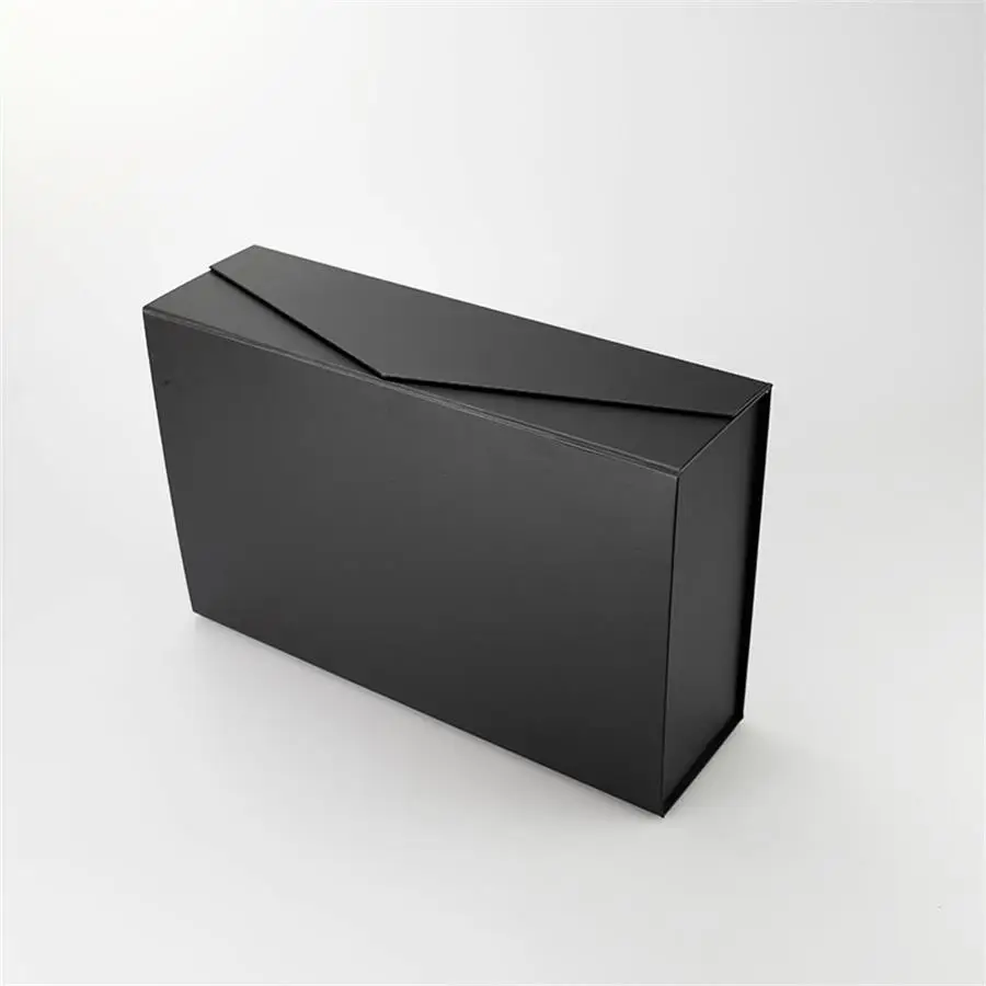 2Pcs Cuboid Clamshell Magnetic Lid Gift Boxes, Foldable Rigid Cardboard Packaging with Flap Hardcover Design, Collapsible Luxury Storage Box for Wedding, Birthday, Holiday, Party, Custom Logo Gift Wrapping 9