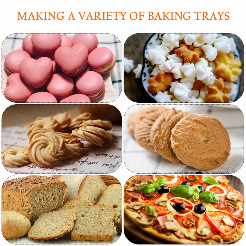 Silicone Baking Mat Non-Stick – Macaron, Fondant, Cookie, and Pastry Pad for Oven Use, Reusable Rolling Dough Mat for Cakes, Pies, Bread, Chocolate, and Home Baking Tools