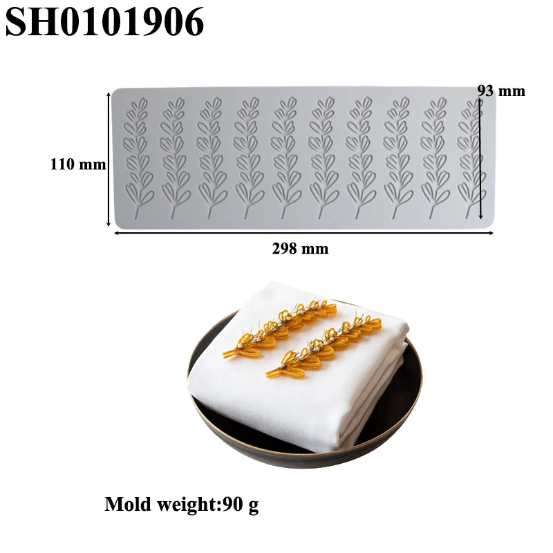 Silicone Lace Mat Butterfly and Leaf Pattern, Sugarcraft Cake Decorating Mold Pad, Flexible Silicone Fondant Mat for DIY Chocolate, Cookies, Candy, Cupcakes, Desserts, Baking Tools, Reusable Non-Stick