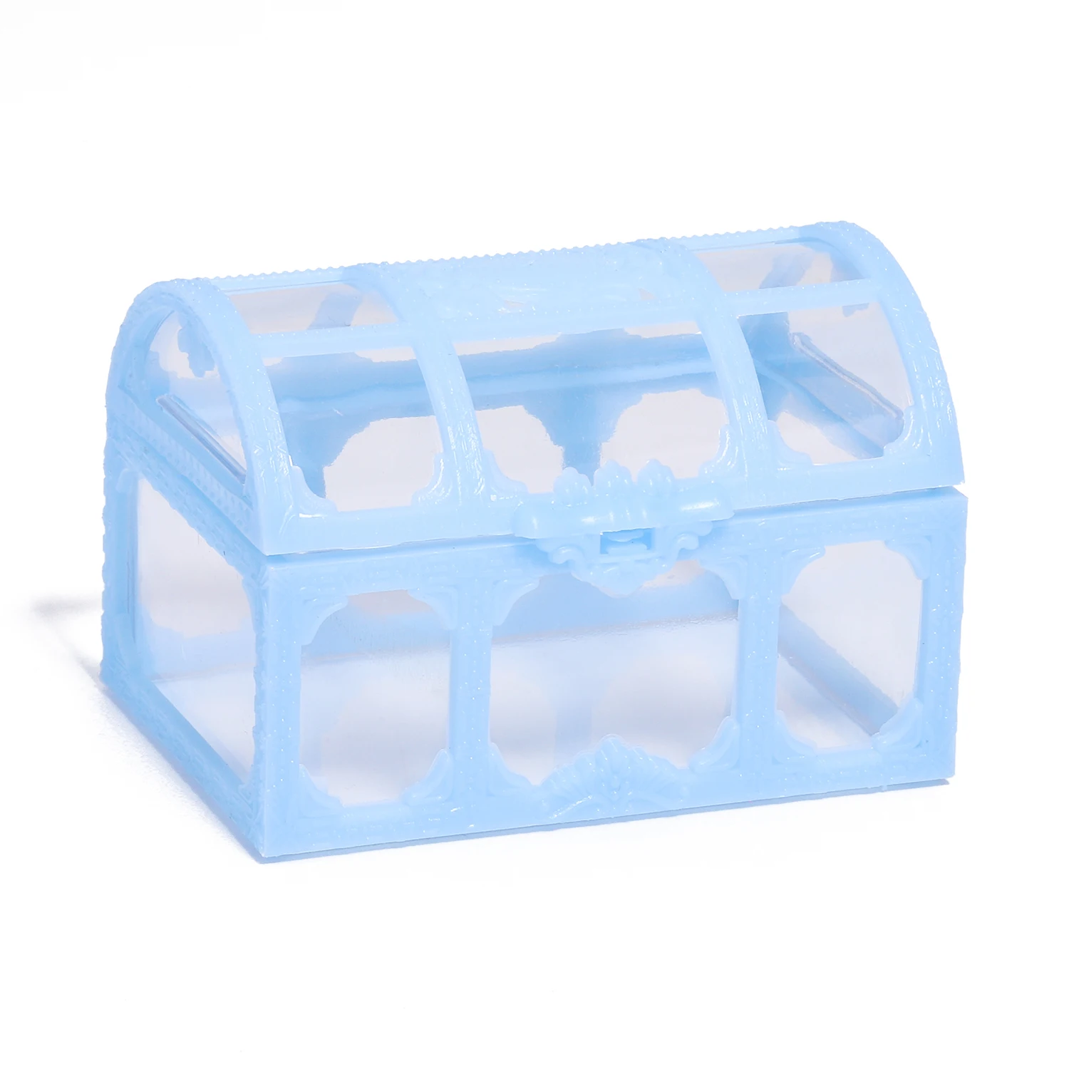 1Pc Vintage Transparent Pirate Treasure Chest – Storage Organizer Box for Crystals, Gems, Jewelry, Earrings, and Small Collectibles, Plastic Treasure Box for Creative Crafting, Display, and Decorative Storage - 图片 8