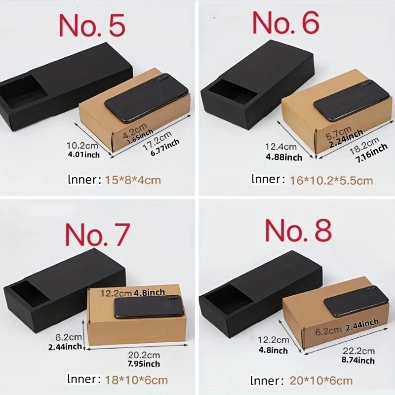 10pcs Transparent PVC Window Kraft Paper Package Boxes, Clear Dessert Drawer Box for Wedding Birthday Party Cookies Candy Cakes Exquisite Gift Packaging Display DIY Favor Storage Supplies 1