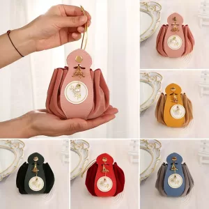 Luxury Flocked Leather Velvet Drawstring Candy Bags – Elegant Sachet Pouches for Christmas, Weddings, Parties, Jewelry, Candy, Favor Gifts, Gift Packaging, Event Souvenirs, Boutique Accessories, Reusable Storage