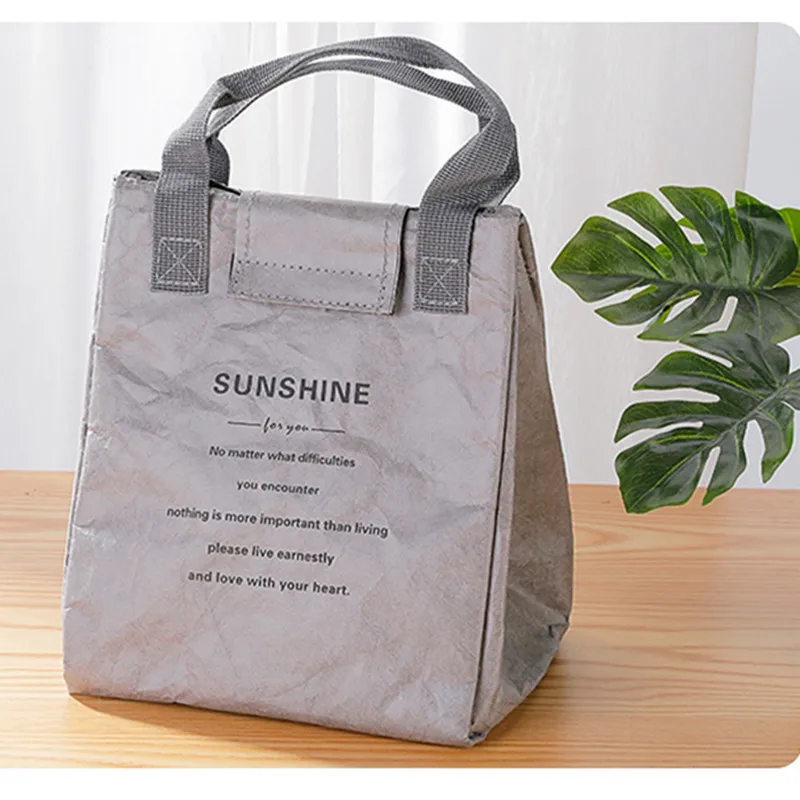 Foldable Reusable Leakproof Food Container Lunch Bag – Large Capacity Waterproof Thermal Insulated Tote for Workers, Students, Meal Prep, Office, School, Picnic, Travel, Portable Food Storage Carrier