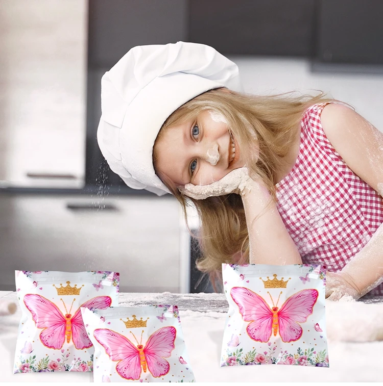 Pink Butterfly Candy Boxes – Gift Packing Bags for Girl Birthday, Baby Shower, Party Favor Boxes, Birthday Supplies, Treat Packaging, Cute Pink Decorations, DIY Gift Boxes for Kids