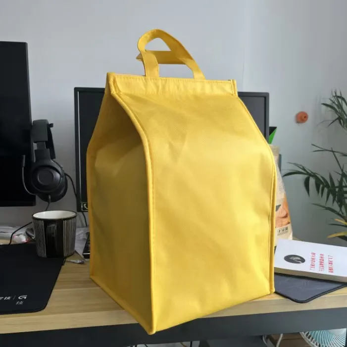 Cake Shop Insulation Bag with Velcro Zipper, Aluminum Foil and Pearl Cotton Lining, Cold Thermal Delivery Bag, Reusable Takeaway Cooler Tote for Cakes, Pastries, and Baked Goods 8