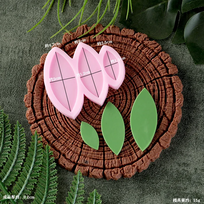 Leaf Stump Silicone Mold for Fondant Cookie Chocolate Cake Baking Moulds Kitchen Pastry Decorating Tools Dessert Accessories Cupcake Candy Baking Tray DIY Craft Decoration - 图片 23