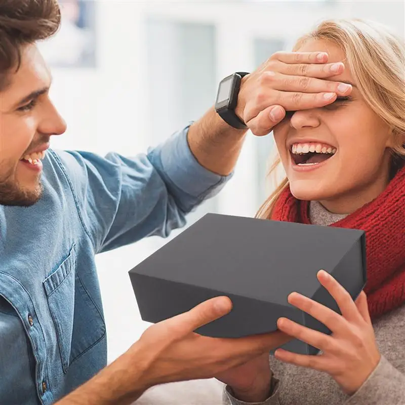 Magnetic Closure Gift Box Luxury Cardboard Collapsible Packaging Box with Lid for Bridesmaid Proposal, Wedding, Birthday, Anniversary, Holiday Present, Decorative Folding Keepsake Storage Gift Boxes - 图片 6