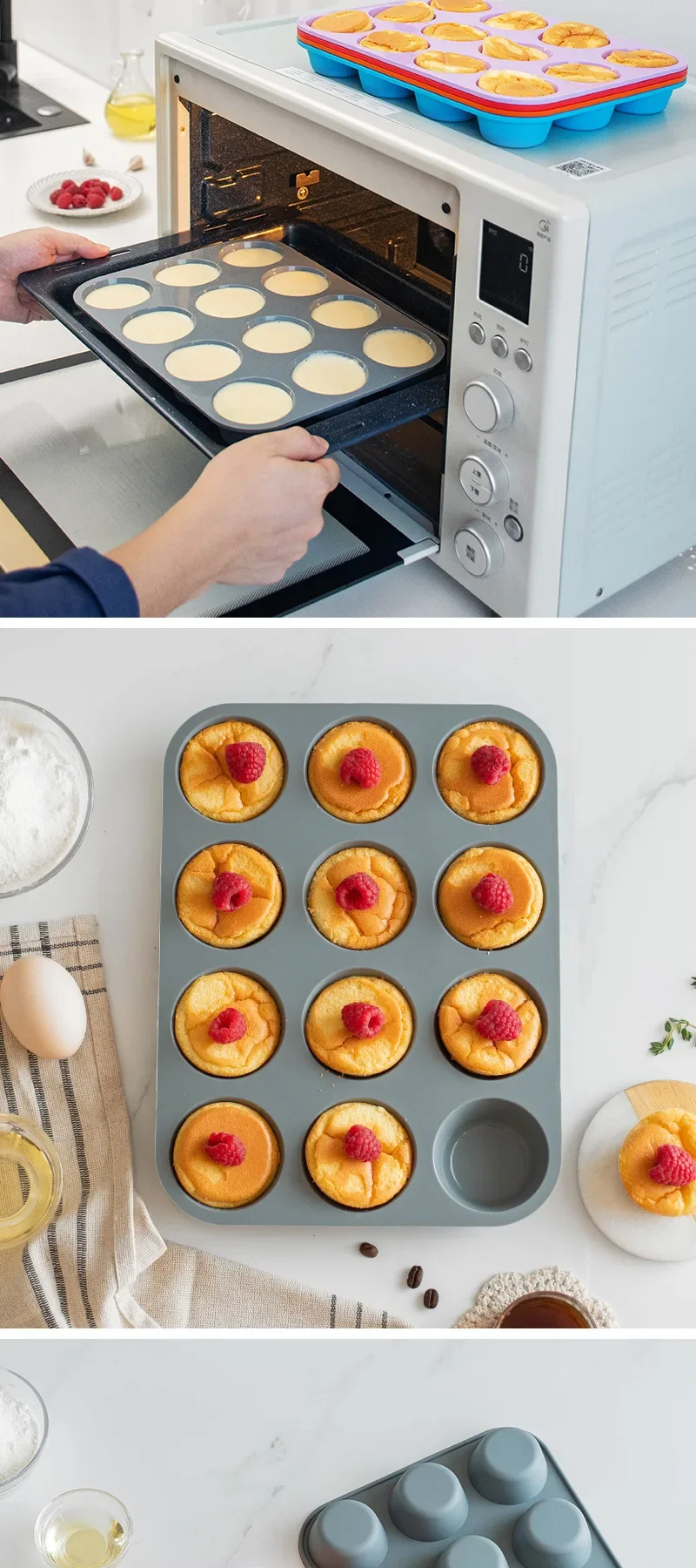 12-Hole Silicone Baking Mold – 3D Round Sphere Cake Pan, Chocolate, Muffin, Cupcake, DIY Dessert Bakeware for Home Kitchen, Baking, Pastries, Chocolate Balls and Creative Treats 5