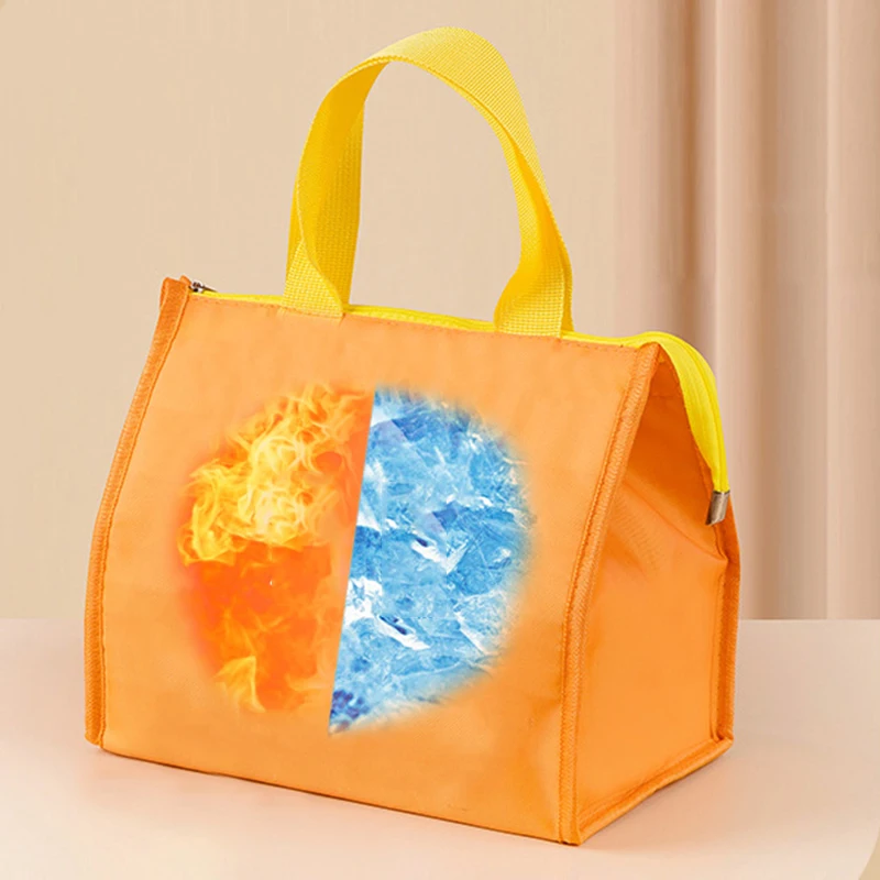 Portable Thermal Lunch Box Bag for Women and Kids – Insulated Food Storage Handbag, Travel and Picnic Cooler Pouch, Reusable Bento Bag for Lunch, Snacks, Drinks, and Meals