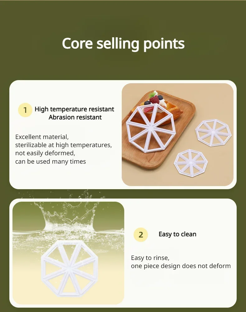 3Pcs Fondant Cake Mold Set – Triangle Flag Shape Cookie Cutters and Biscuit Stamps for Baking, Cake Decorating, Sugarcraft, Pastry Tools, and DIY Kitchen Accessories