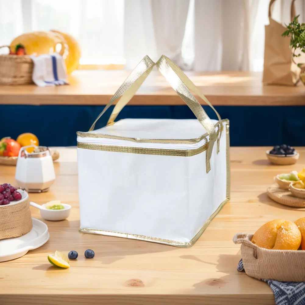 Food Pizza Delivery Insulated Bag – Waterproof Thermal Cooler Tote for Hot or Cold Meals, Camping, Food Storage, Reusable Foil Insulated Lunch Bag, Portable Meal Carrier for Work, School, Picnic 2