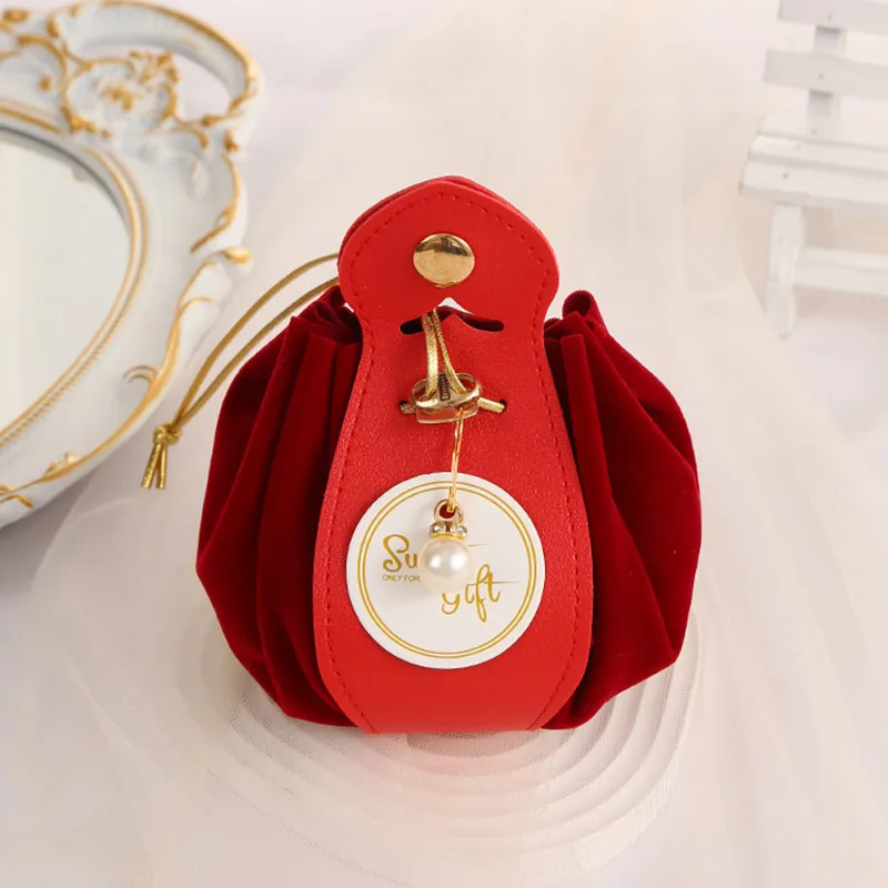 Luxury Flocked Leather Velvet Drawstring Candy Bags – Elegant Sachet Pouches for Christmas, Weddings, Parties, Jewelry, Candy, Favor Gifts, Gift Packaging, Event Souvenirs, Boutique Accessories, Reusable Storage 6