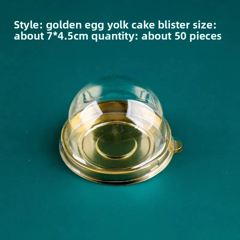 50pcs Clear Cake Boxes Mini Dessert Display Containers Cupcake Pastry Dome Lids Airtight Baking Packaging Boxes for Wedding Party Favor Gift Pastry Storage Catering Supplies - 图片 7