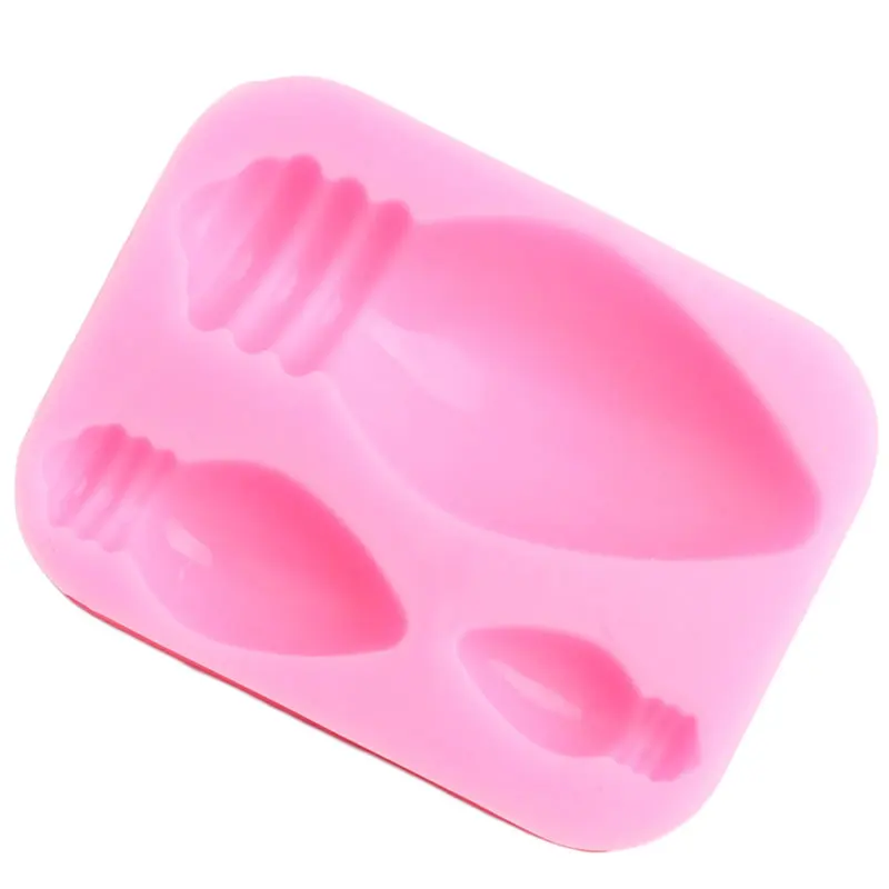 3D Light Bulb Silicone Mold – DIY Chocolate, Fondant, Candy, Cupcake, Resin, Soap, Polymer Clay Mould for Cake Decorating, Baking, Sugarcraft, Party Desserts, and Creative DIY Crafts