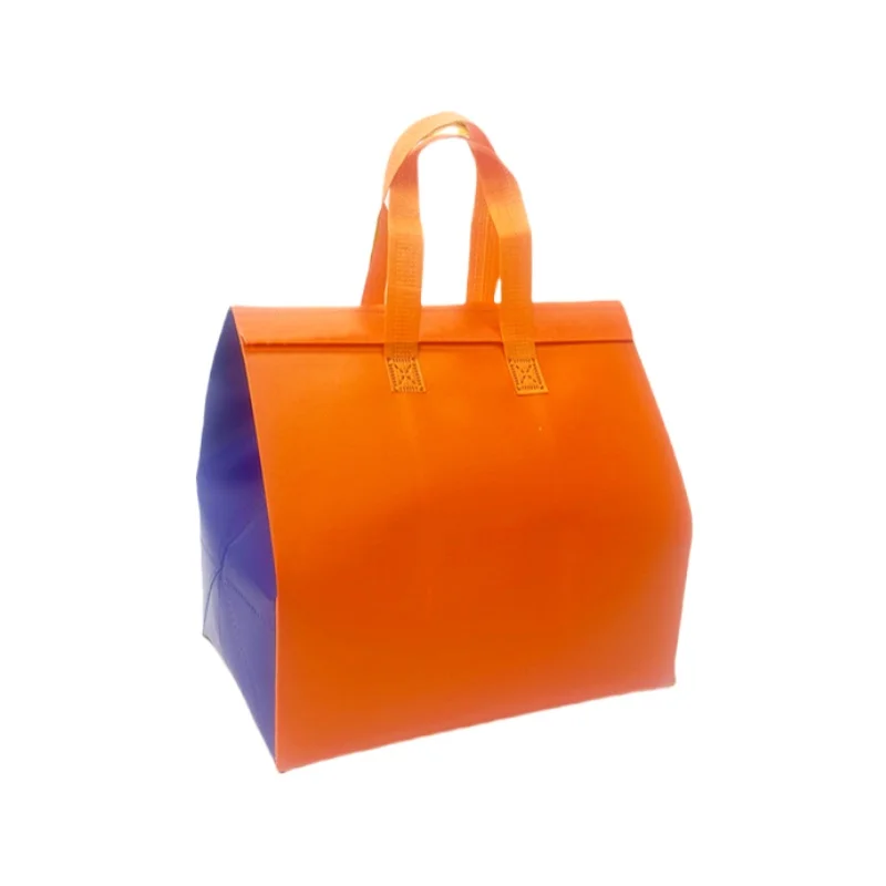 10pcs Pink Non-Woven Insulated Tote Bags – Reusable Fabric Pouches for Food, Drinks, Lunch, Grocery, Delivery, Picnic, Keep Warm or Cold, Portable Thermal Storage Carrier for Work, School, Travel - 图片 20