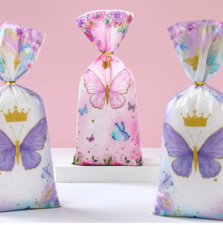 Pink Butterfly Candy Boxes – Gift Packing Bags for Girl Birthday, Baby Shower, Party Favor Boxes, Birthday Supplies, Treat Packaging, Cute Pink Decorations, DIY Gift Boxes for Kids