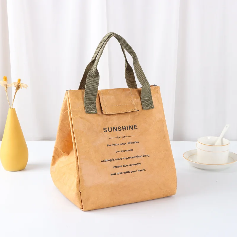 Waterproof Insulated Paper Lunch Bag – Extended and Thickened Aluminum Foil Lining, Japanese Style Handbag for Office Workers, Students, Travel, Picnic, Reusable Thermal Food Carrier Waterproof Insulated Paper Lunch Bag – Extended and Thickened Aluminum Foil Lining, Japanese Style Handbag for Office Workers, Students, Travel, Picnic, Reusable Thermal Food Carrier