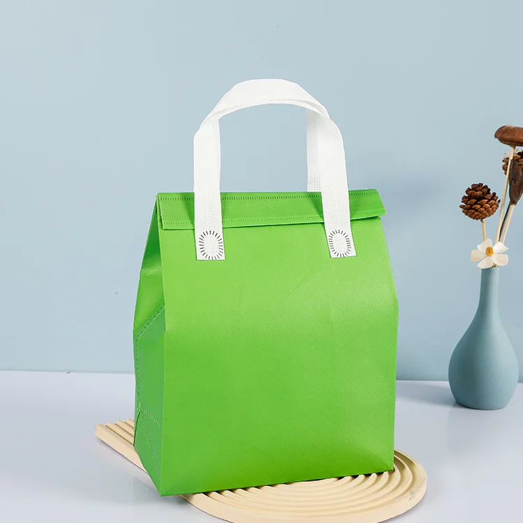 Waterproof Takeaway Thermal Insulated Bag – Reusable Cooler Tote for Food and Beverage Delivery, Ice Pack Compatible, Square Lunch Bag for Picnic, Restaurant, Work, School, Portable Meal Storage Carrier - 图片 10