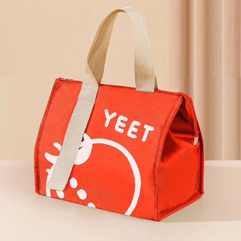 Portable Thermal Lunch Box Bag for Women and Kids – Insulated Food Storage Handbag, Travel and Picnic Cooler Pouch, Reusable Bento Bag for Lunch, Snacks, Drinks, and Meals